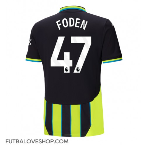 Dres Manchester City Phil Foden #47 Preč 2024-25 Krátky Rukáv